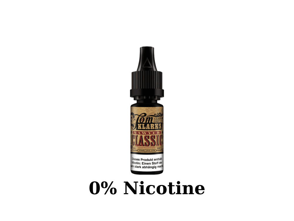 Tom Klark Classic უნიკოტინო ლიქვიდი ელექტრო სიგარეტისთვის